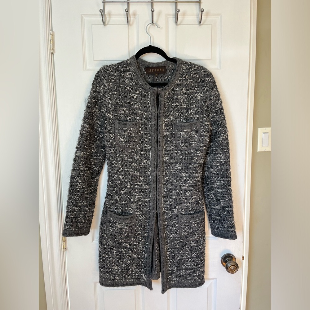 APOSTROPHE wool blend bouclé sweater